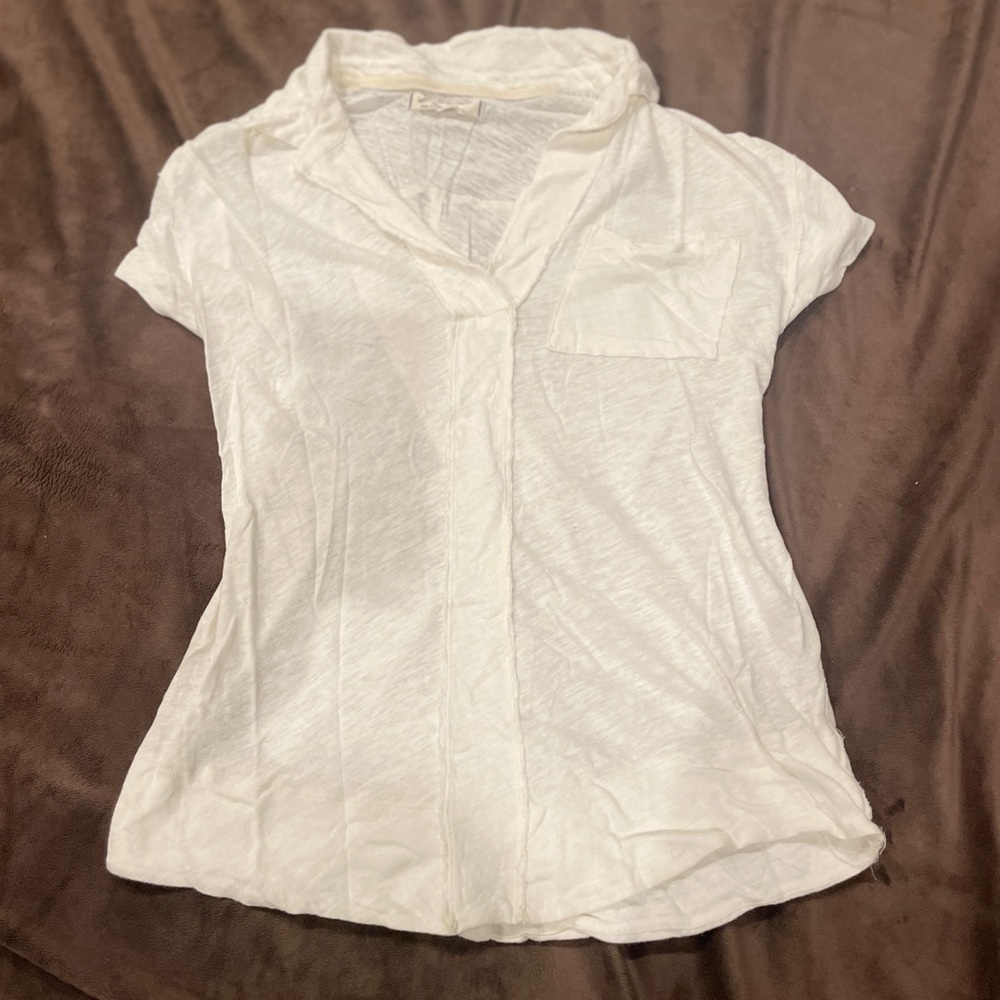 We the Free white loose shirt